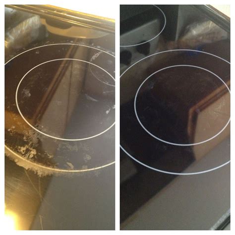 how to clean rings on glass cooktop